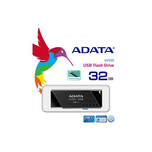 Adata 32GB AUV330-32G-RBK Sürgülü siyah USB3.1 Bellek