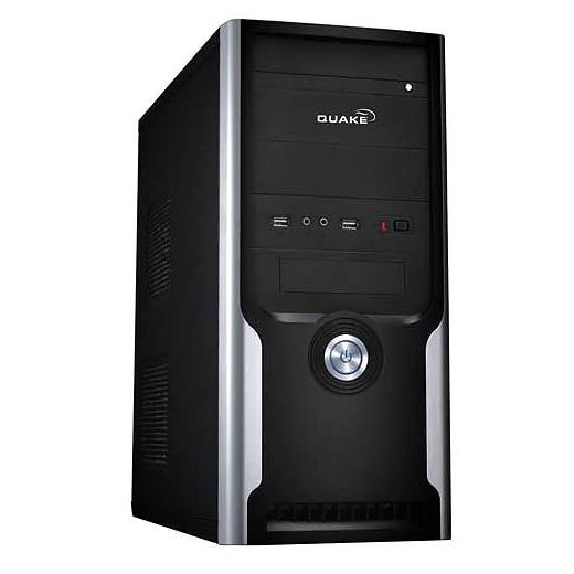 QUAKE T736A SİYAH KASA 2xFAN 24PIN 2xS-ATA SES 2xUSB AIRDUCT 350W