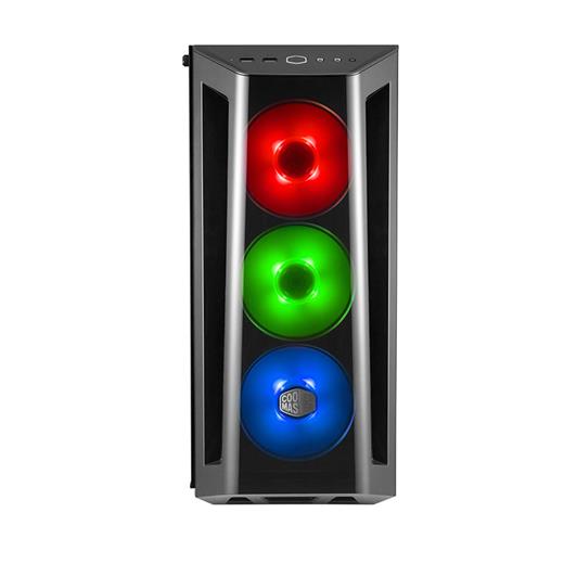 Cm Masterbox Mb520 Tempered Glass Rgb Led 3X120Mm Fanlı Akrilik Ön Panel Pencereli Midtower Kasa