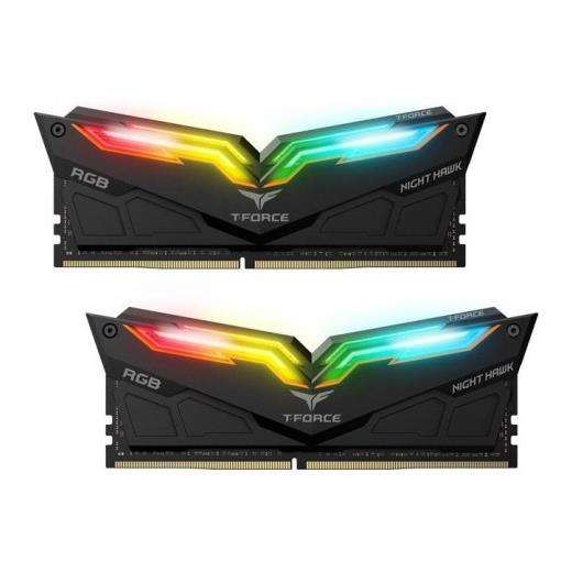 T-Force 16 Gb Ddr4 3000 Nıght Hawk Rgb Black 8Gx2 Team Tf1D416G3000Hc16Cdc01