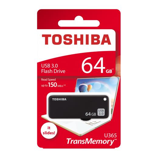 Toshiba 64Gb Usb3.0 Siyah Yamabıko Thn-U365K0640E4
