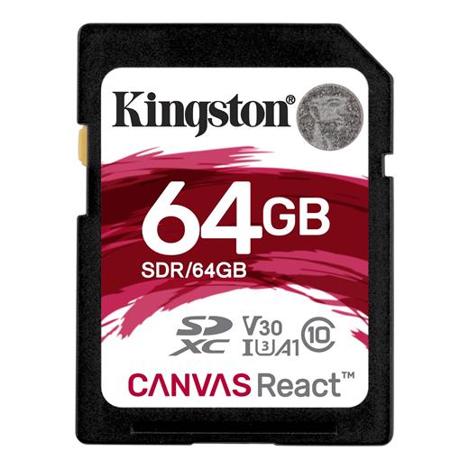 Kingston 64Gb Canvas React U3 Sdr/64Gb