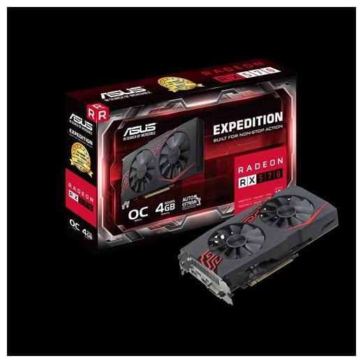 Asus Expedition Radeon Rx 570 Oc 4Gb Gddr5 256Bıt Dvi Hdmi Dp Ekran Kartı