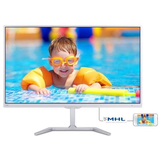 Philips 23,6 246E7Qdsw/00 Led Monitör 5Ms Beyaz Wide,1920*1080,Vga,Dvi,Hdmi,Mhl,Vesa