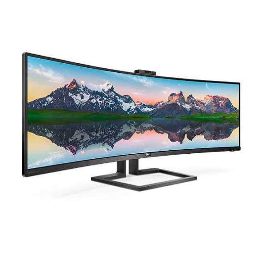 Philips 48.8 499P9H-00 Mm Kavisli Led Monitör 5Ms 5120*1440,60Hz,Dp,Hdmi,Usb-C 3.1,Hoparlör