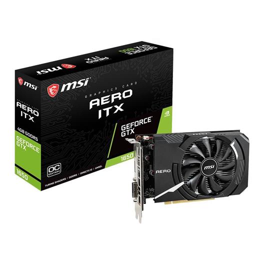 Msi Gtx 1650 Aero Itx 4G Oc Gddr5 128Bit Dx12