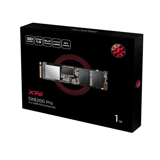 Adata 1 TB XPG SX8200 Pro ASX8200PNP-1TT-C M.2 PCI-Express 3.0 SSD