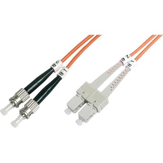 BC-FO-6STSC-02 Beek ST-SC Fiber Optik Patch Kablo, 2 metre, Multimode, 3.0mm Duplex, 62.5/125, OM 1, LSZH 