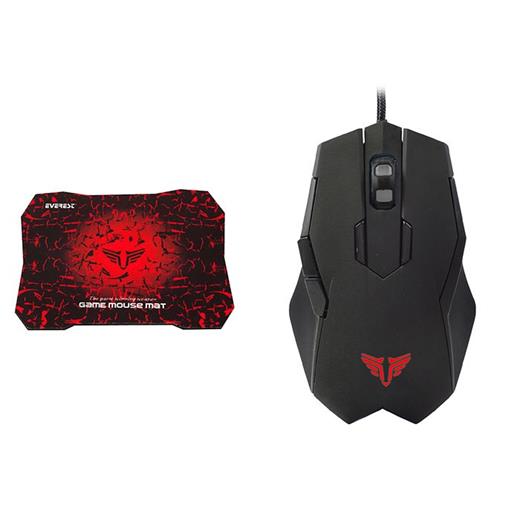 Everest Rampage Sgm-X77 Usb Gaming Mouse-Mouse Pad