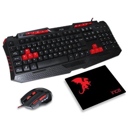 Inca Ikg-330 Gaming Combo Set Klavye Mouse-Pad
