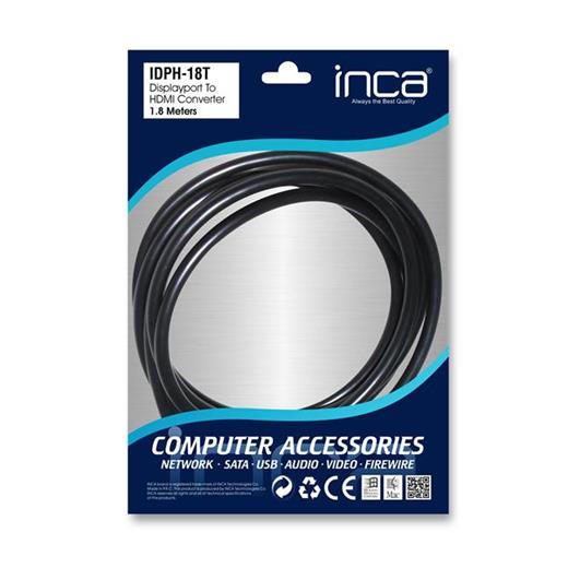 Inca Idph-18T Dısplay Port To Hdmi 1,8 Metre