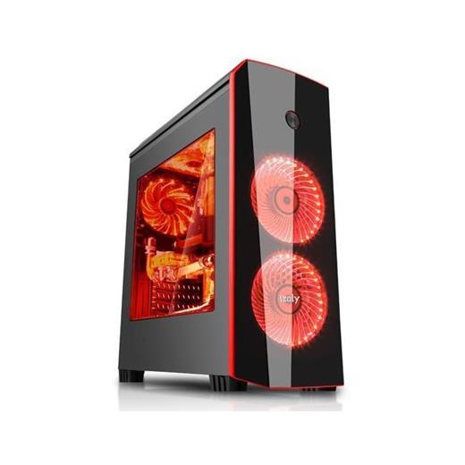 Izoly Icon Red 2 X Led Gaming Kasa Peak 550W