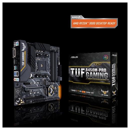 ASUS TUF B450M-PRO-GAMING DDR4 SATA3 M2 PCIe NVME HDMI DVI PCIe 16X v3.0 AM4 mATX