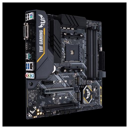 ASUS TUF B450M-PRO-GAMING DDR4 SATA3 M2 PCIe NVME HDMI DVI PCIe 16X v3.0 AM4 mATX
