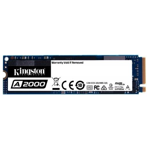 KINGSTON 500GB A2000 SA2000M8/500G 2200- 2000MB/s M2 PCIe NVMe Gen3 Disk