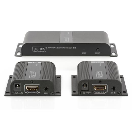 Ds-55302 Digitus Hdmi Sinyal Uzatma Cihazı, 2 X Alıcı (Receiver), 1 X Verici (Transmitter) Birim Dahil, 40 Metre, 1 X Hdmi Çıkış Port (Tv Bağlamak İçin), Edıd Özellikli, 1080P@50/60Hz, 3D Destekler, Hdcp 1.4 Hdmi Extender Splitter Set, 1 