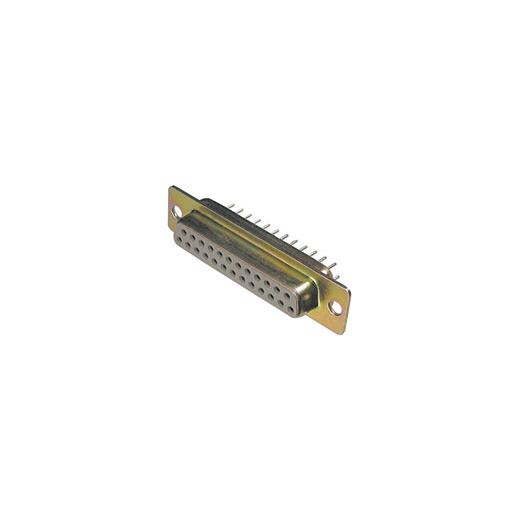 A-DF 37 PP/Z D-SUB, 37-Poles, Straight for PCB, Female, GF, Shell: Tinned, through, Hole, ISO: grey
