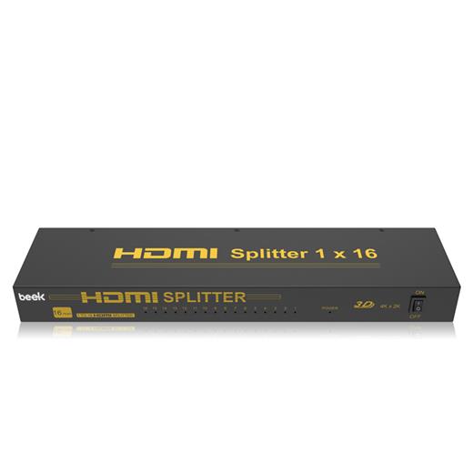 BS-HS161 Beek 16'lı Hdmi Video Çoklayıcı (Splitter), maksimum çözünürlük 1080i ve 1080p, 225MHz, Hdmi 1.3 ve HDCP 1.4 uyumlu, güç adaptörü (DC 12V 2.0 A) dahil