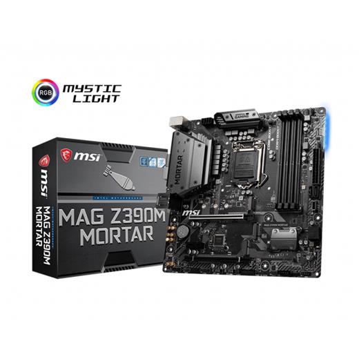 MSI MAG Z390M MORTAR DDR4 SATA3 M2 PCIe NVME HDMI DVI DP PCIe 16X v3.0 1151p v2 mATX