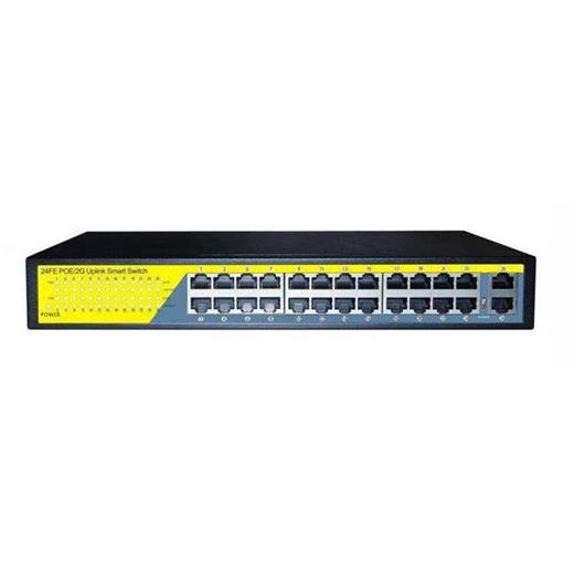 Hbf P24Fg 24 Port Poe 10/100/1000 +2 Uplınk 360W