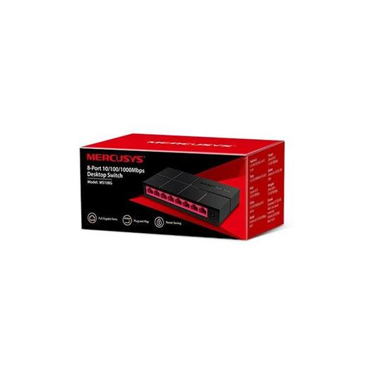 Tp-Link Mercusys MS108G 8 Port 10-100-1000 Mbps Switch Plastik Kasa