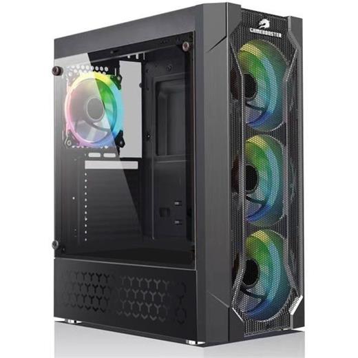 GameBooster GB-L06B USB3.0 Siyah Double Ring RGB Fan Meshed kasa (PSU Yok) GB-L06B