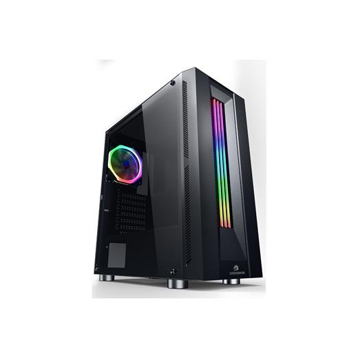 GameBooster GB-G3601B USB3.0 Siyah Rainbow RGB Fan Strip kasa (PSU Yok) GB-G3601B