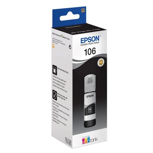 Epson 106 Photo Black Foto Siyah Şişe Mürekkep T00R140 L7160-7180