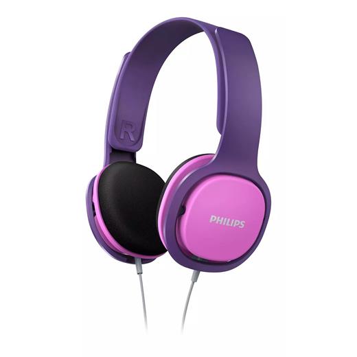 Philips Shk2000Pk Kids. Kulak Üstü Pembe Mor Kulaklık