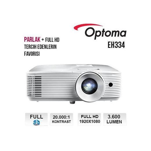 Optoma Eh334 3600 Ans 1920X1080 Vga,2XHdmi 