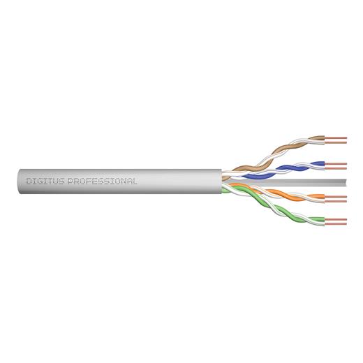 DK-1613-VH-5-GR Digitus Category 6 (Cat. 6) U/UTP Data Kablosu LSZH (Low Smoke Zero Halogen) AWG 23/1 Gri renk 500 metrelik rulolarda