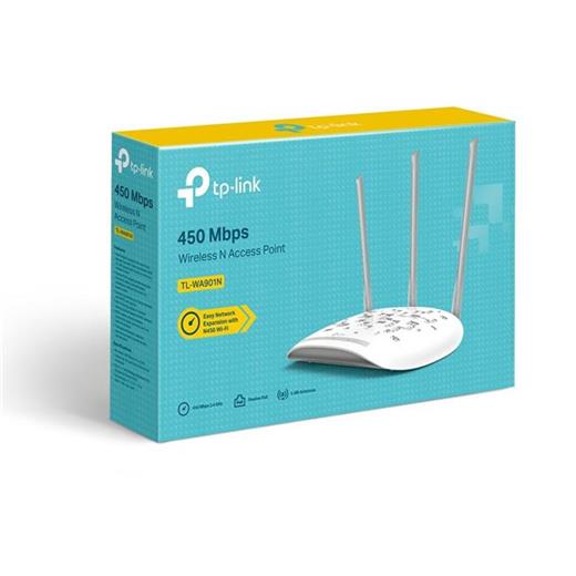 TP-Link Tl-Wa901N 450Mbps Wıreless N Access Poınt 1 Port 10/100Mbps 3*Sabit Çok Yönlü Anten