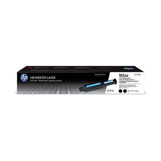 HP 103AD Black Siyah 2.500 Sayfa X 2 Çiftli Neverstop Toner W1103AD