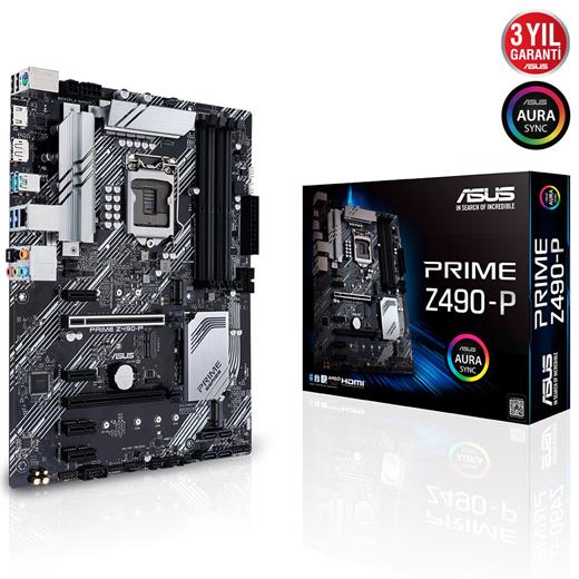 Asus Prime Z490-P 1200P Hdmi Dp Usb3.2 90Mb12V0-M0Eay0