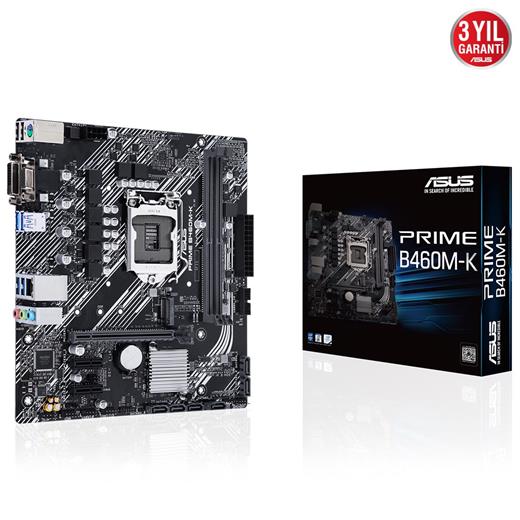 ASUS PRIME B460M-K DDR4 M2 PCIe NVME DVI PCIe 16X v3.0 1200p