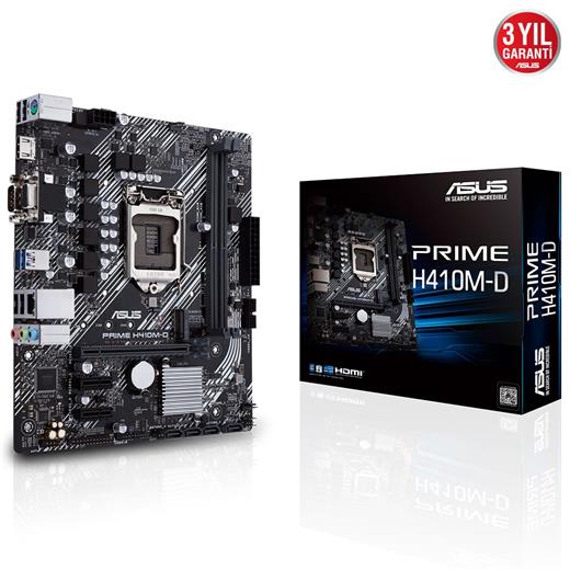 Asus Prime H410M-D 1200P Vga Hdmi Usb3.2 90Mb13U0-M0Eay0