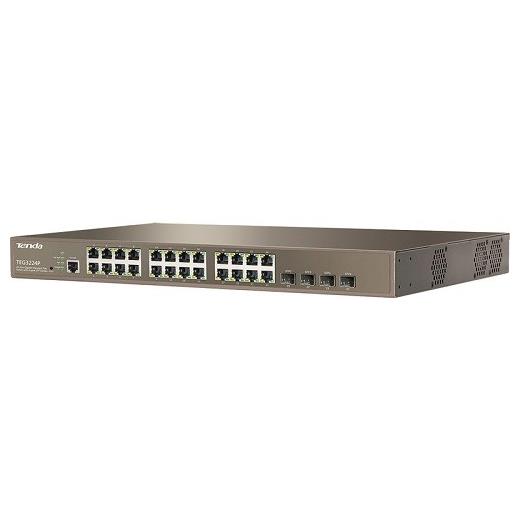 Tenda Teg3224P 24Port Poe Gigabit 4Xsfp Switch