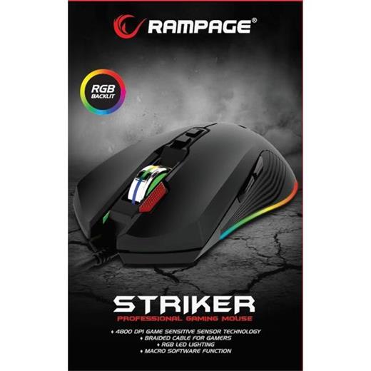 Rampage Smx-R75 Strıker Rgb 4800Dpi Gaming Mouse