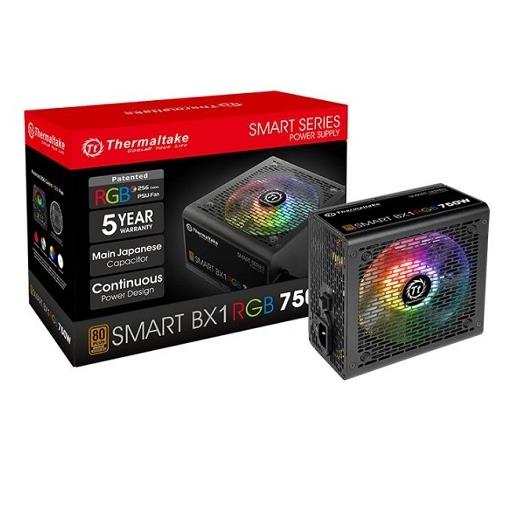 Thermaltake Smart RGB Serisi BX1 750W 80+ Bronze PSU PS-SPR-0750NHSABE-1