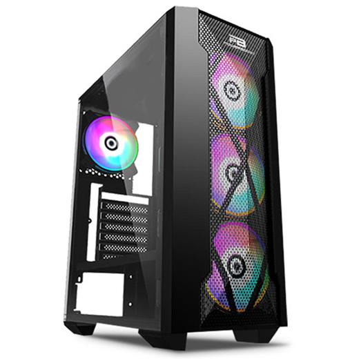 PowerBoost VK-P1900B 500w USB 3.0 ATX Mesh Panel Fixed Rainbow Fan Siyah Kasa VK-P1900B