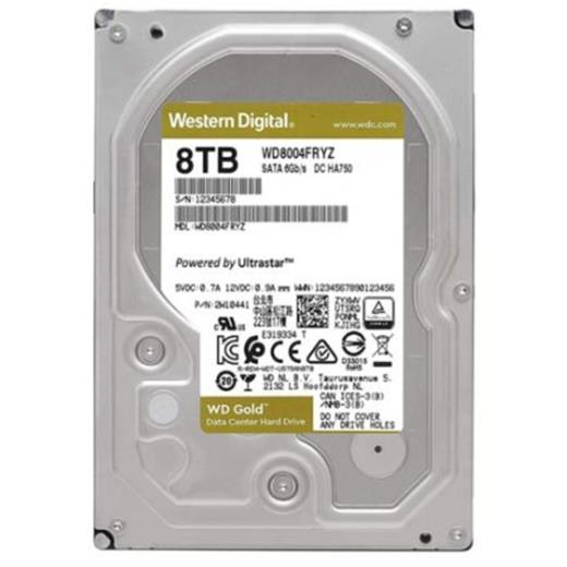 Wd Sata3 256Mb Gold Wd8004Fryz 8 Tb 3.5