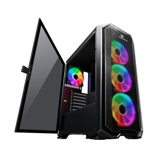 GameBooster GB-G2112B USB3.0 Ring RGB Halo fan Mesh Panel RGB Strip kasa (PSU Yok) GB-G2112B