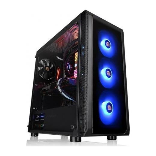 Thermaltake Versa J23 Tempered Glass RGB 120mm*3 Fanlı Siyah MidTower Oyuncu Kasası (PSU yok) CA-1L6-00M1WN-01