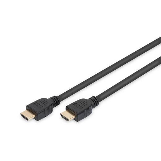 Assmann AK-330124-020-S Hdmi Ultra High Speed with Ethernet Bağlantı Kablosu (Hdmi 2.1) 8K Ultra HD 2 metre altın kaplama siyah