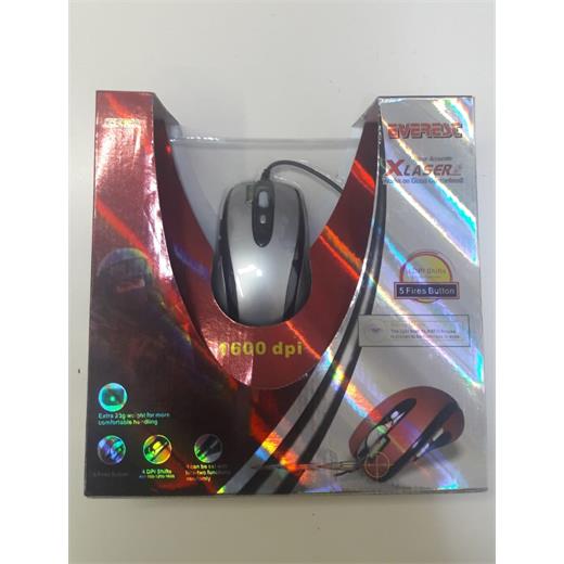 Everest X-968 Xlaser Kablolu Gri Mouse