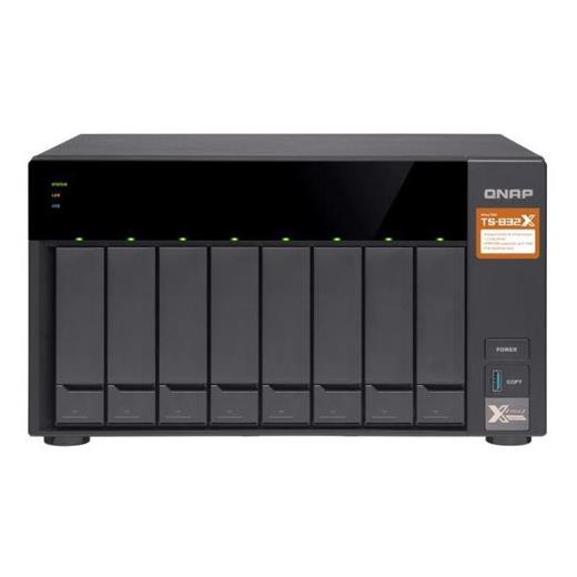 Qnap Ts-832X 2 Gb Ram 8 Hdd Yuvalı Tower Nas 