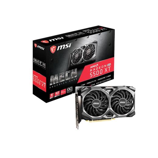 Msi Radeon Rx 5500 Xt Mech 8G 8 Gb Radeon Rx 5500 Xt Gddr6 128 Bit