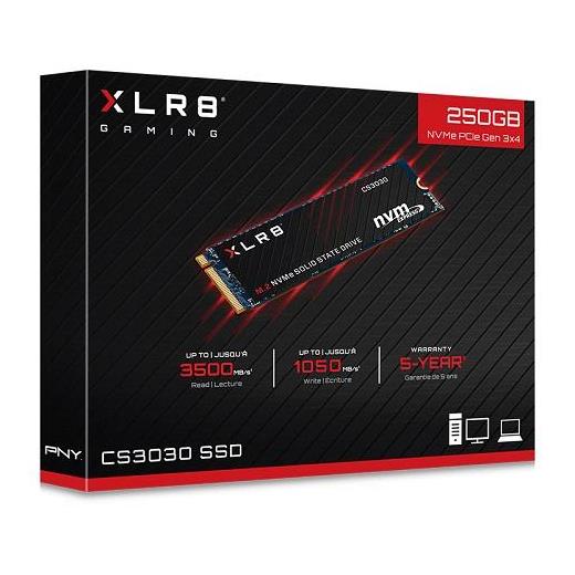 PNY 250GB XLR8 CS3030 3500/1050 Nvme PCIe M.2 SSD