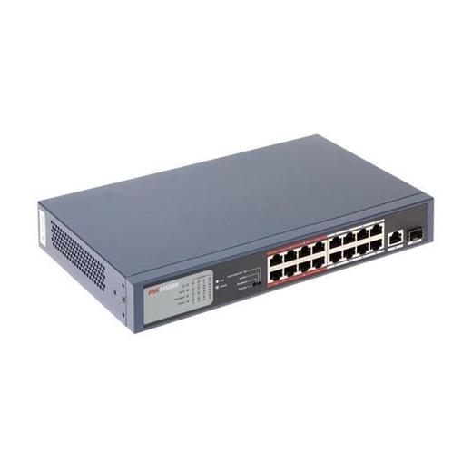 Hikvision DS-3E0318P-E/M 16x10/100+1X SFP+1X Bakır 135W Poe Switch
