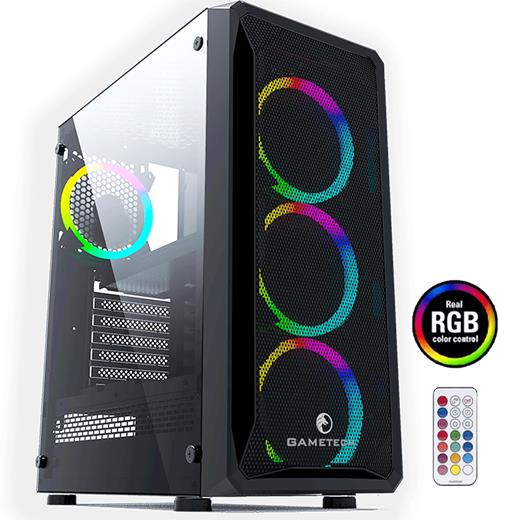 Gametech Velar Mesh Panel 4 Adet Rgb Fan Kumandalı Kasa